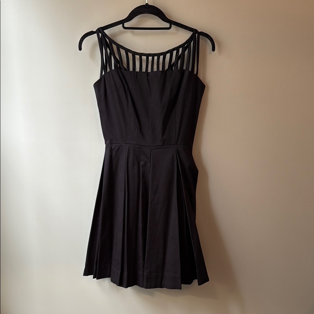 Elegant Black Strappy Dress
